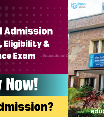 IGNOU BEd Admission