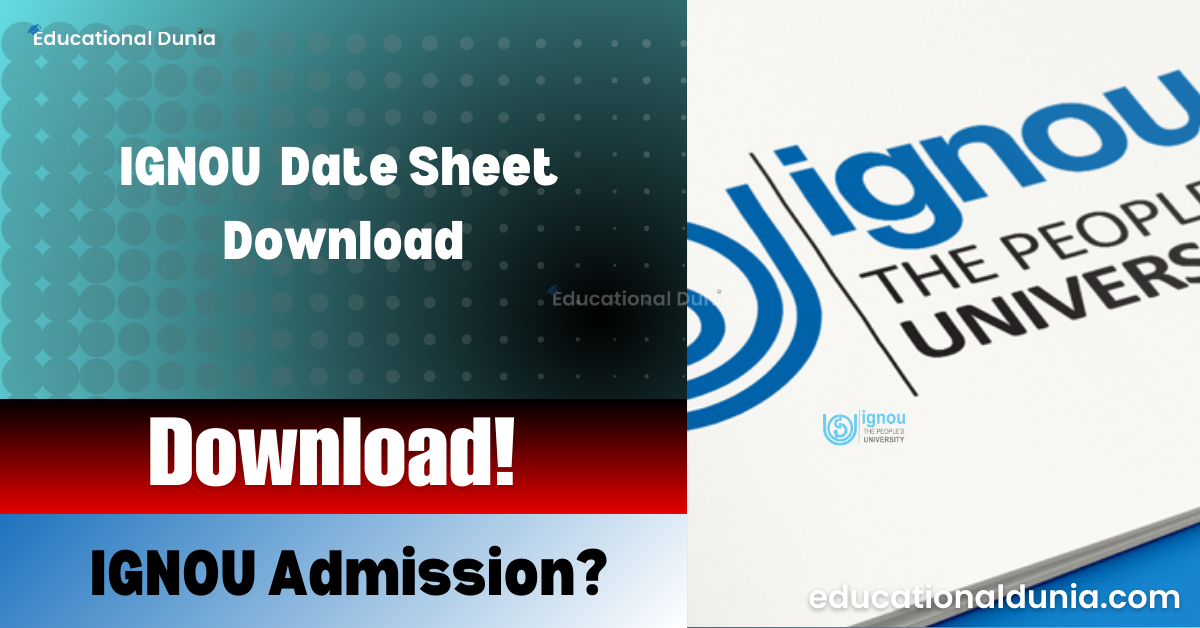 IGNOU Date Sheet