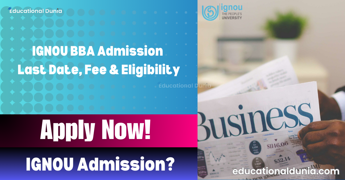 IGNOU BBA Admission