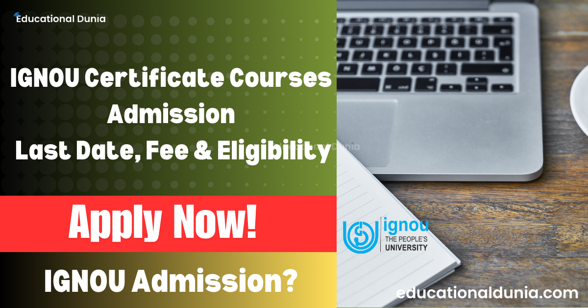 IGNOU Certificate Courses Admission