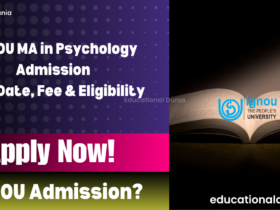 IGNOU MA Psychology Admission