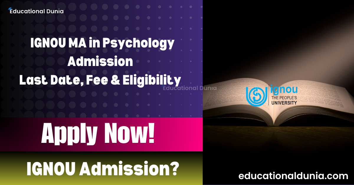 IGNOU MA Psychology Admission