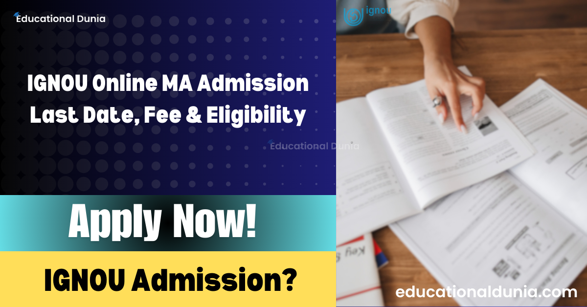 IGNOU Online MA Admission