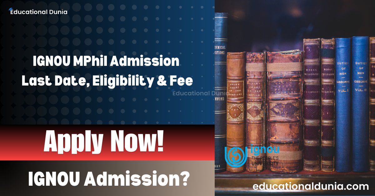 IGNOU MPhil Admission