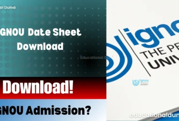 IGNOU Date Sheet