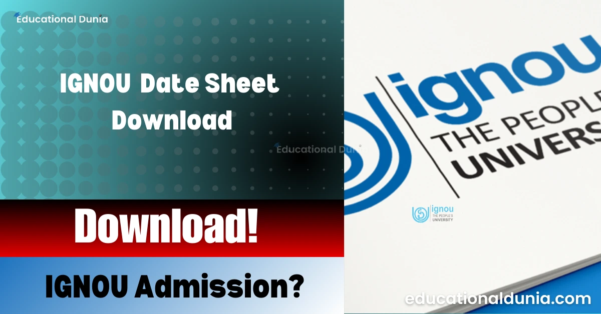 IGNOU Date Sheet