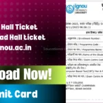 IGNOU Hall Ticket