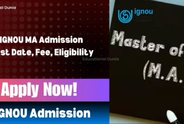 IGNOU MA Admission