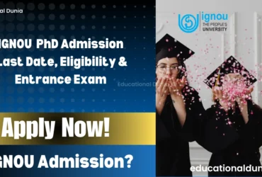 IGNOU PhD Admission