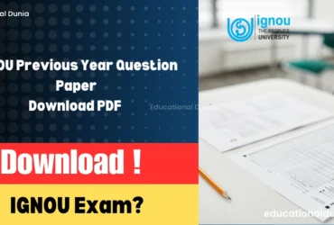 IGNOU Previous Year Question Paper