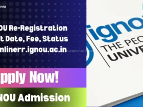 IGNOU Re-Registration