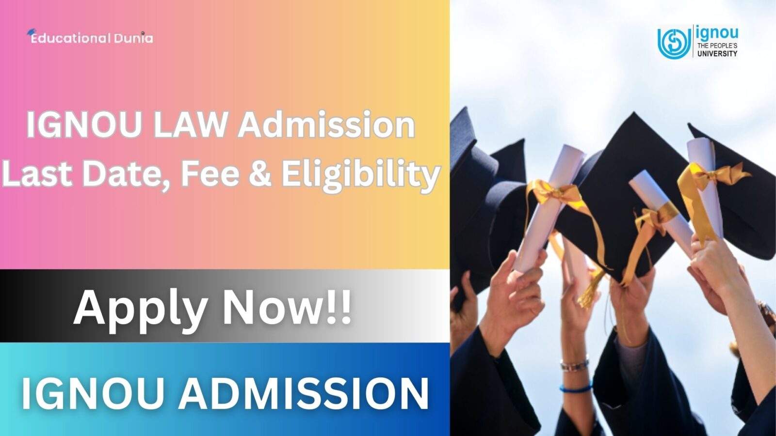 IGNOU LAW Admission