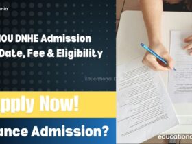 IGNOU DNHE Admission