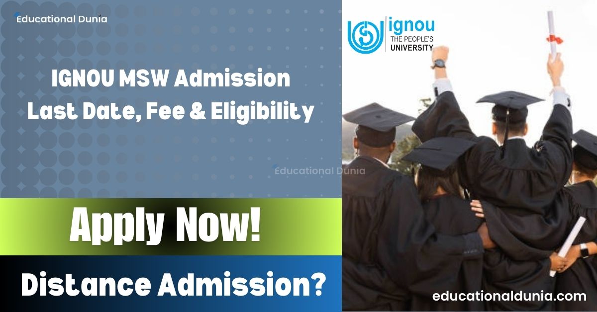 IGNOU MSW Admission