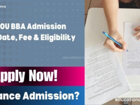 IGNOU BBA Admission